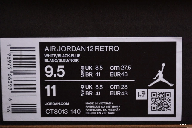 Rep ct8013-140 air jordan “blueberry” 12 0514